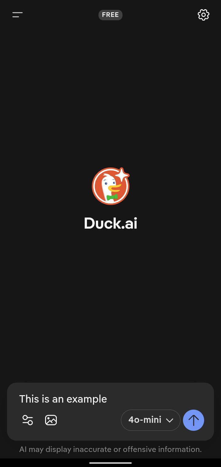 Screenshot of duckAssist