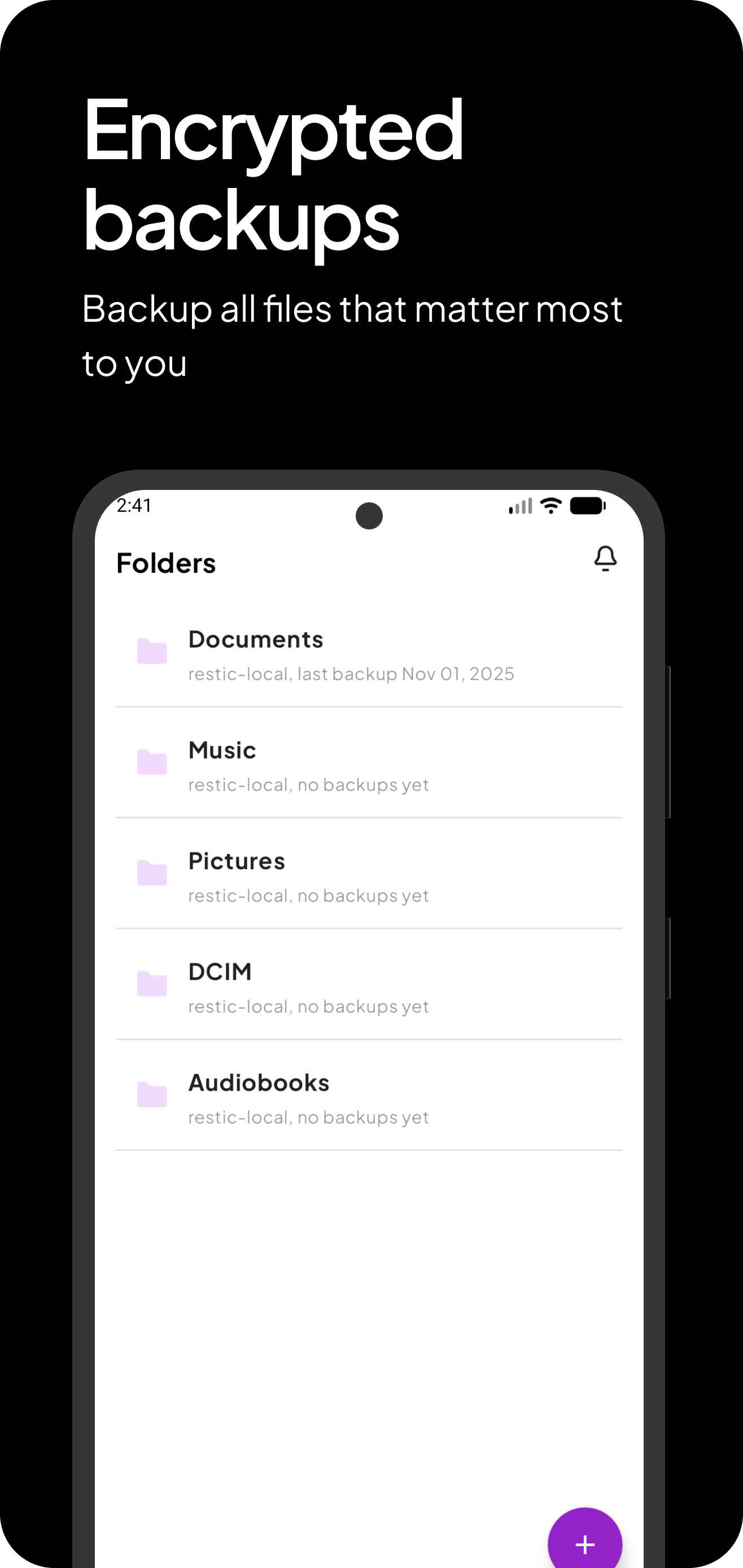 Screenshot of Resticopia
