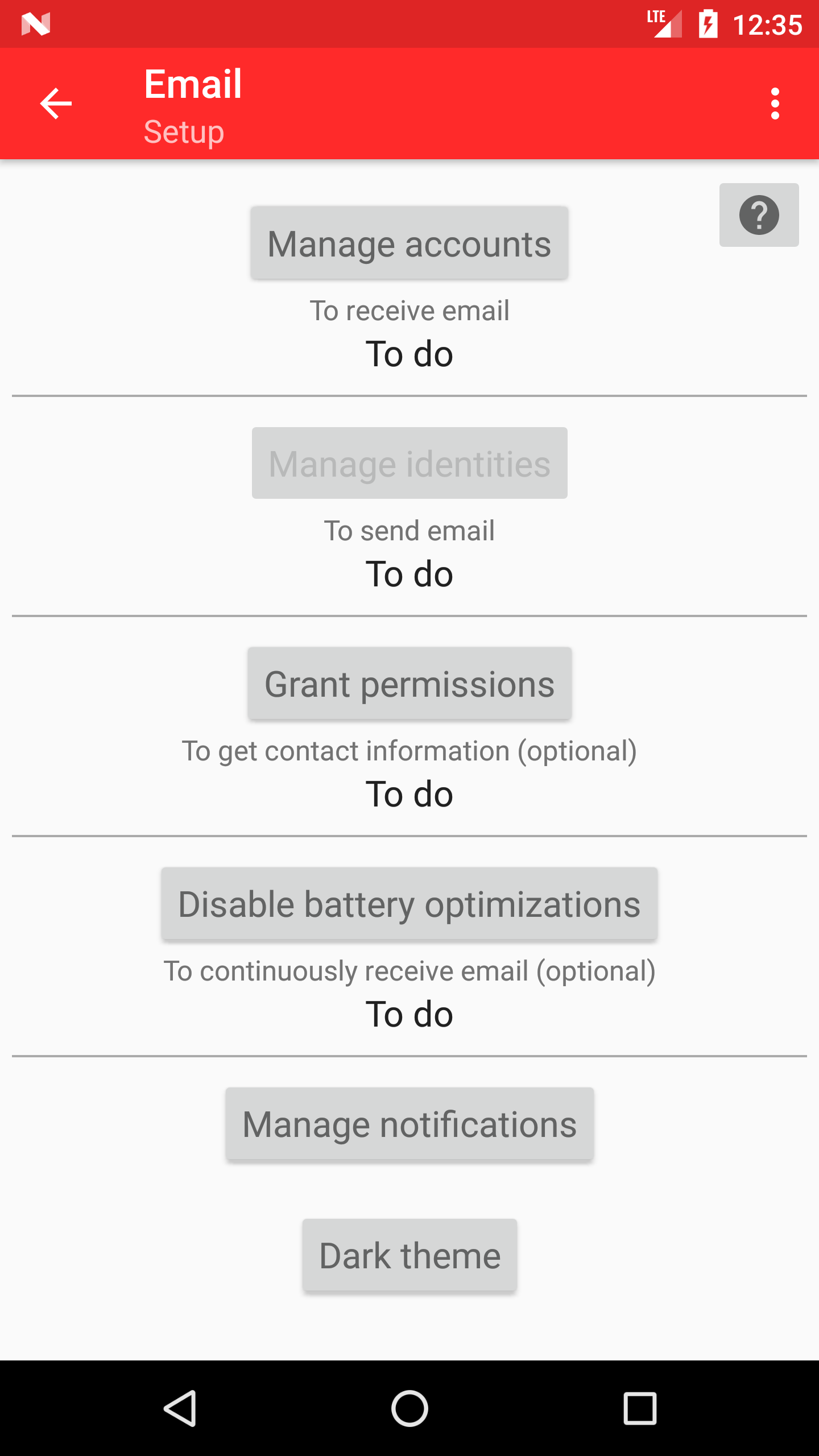 Screenshot of SimpleEmail