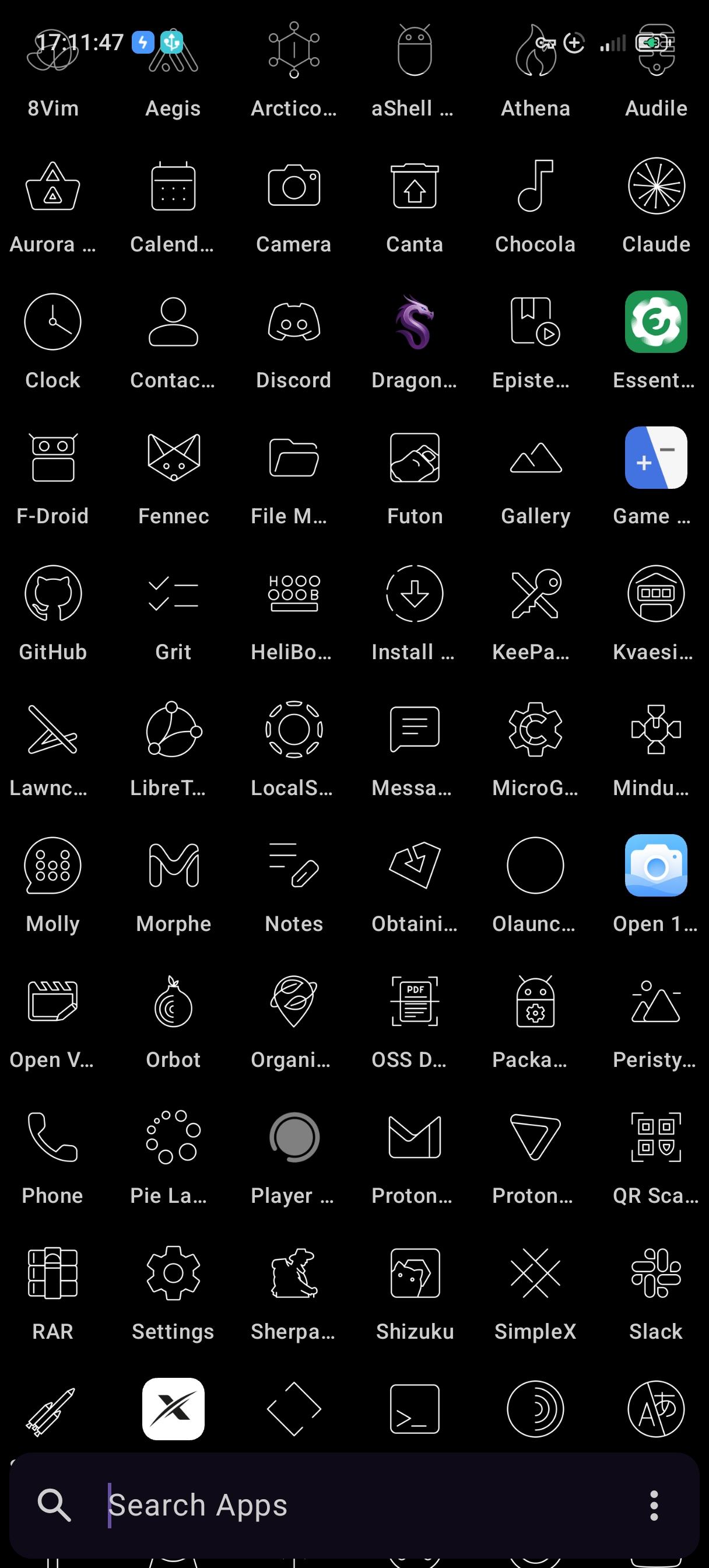 Screenshot of Dragon Launcher