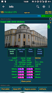 Screenshot of IITC-CE Mobile