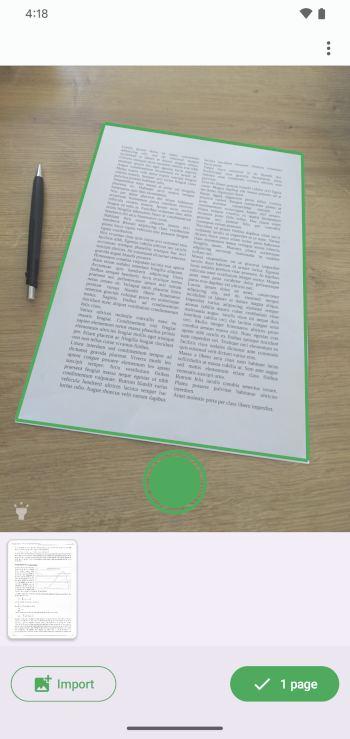 Screenshot of FairScan – PDF Scanner