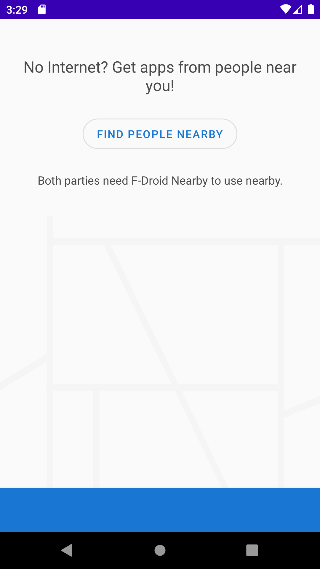 Screenshot of F-Droid Nearby