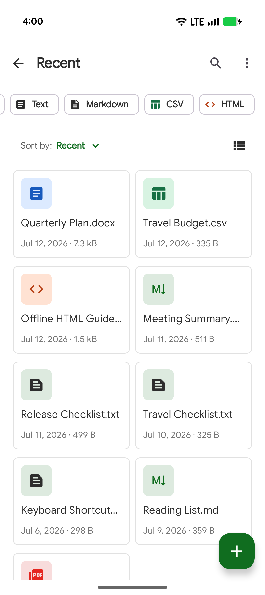 Screenshot of Fossify Documents Beta