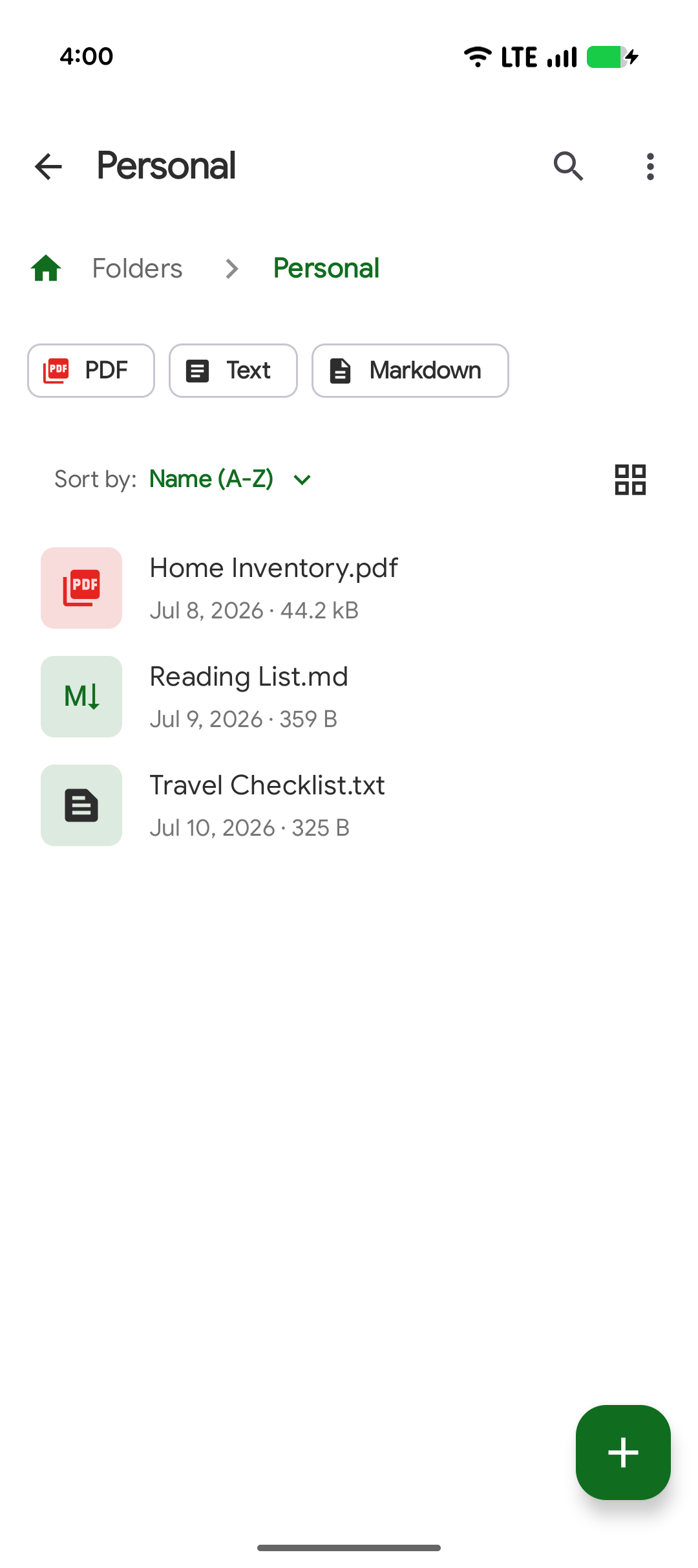 Screenshot of Fossify Documents Beta