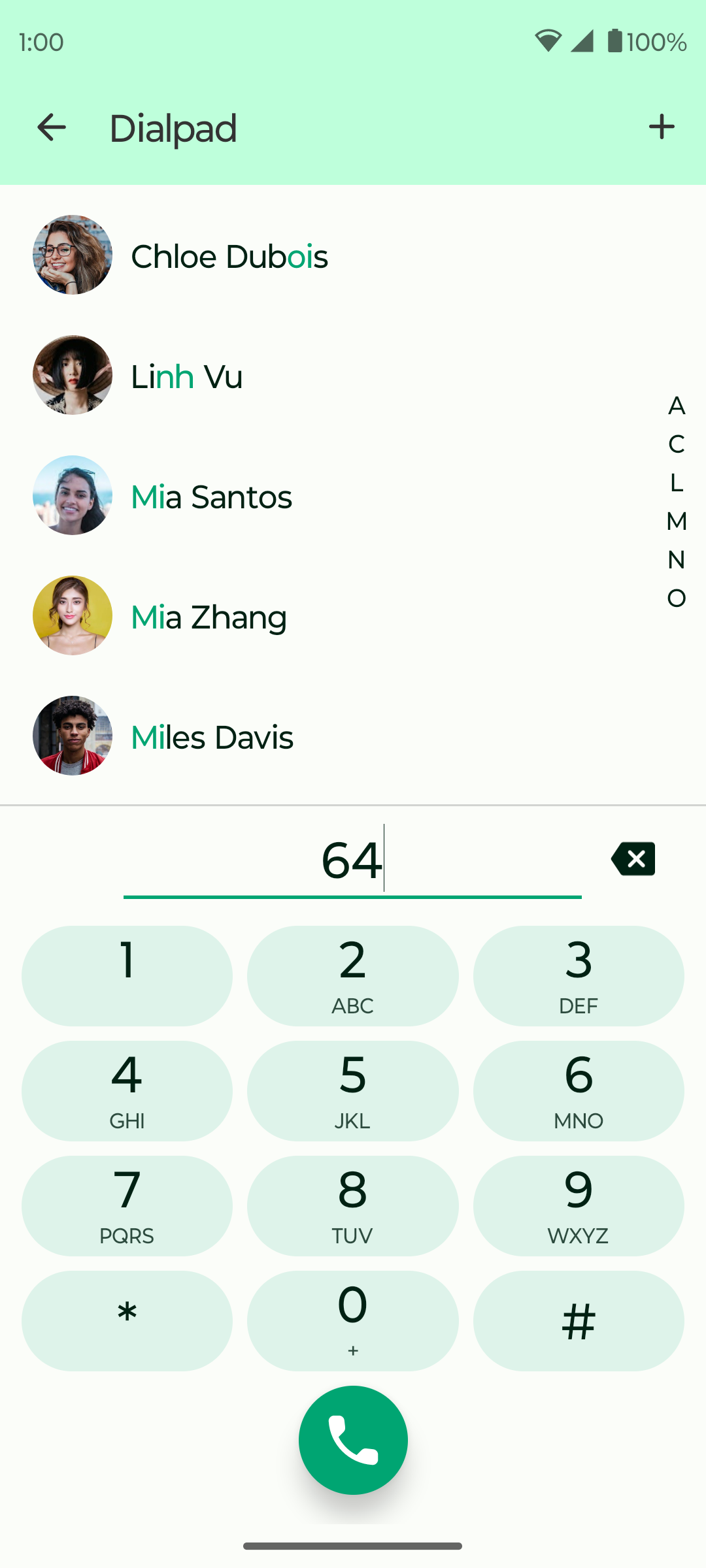 Screenshot of Fossify Phone