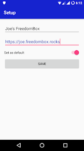 Screenshot of FreedomBox