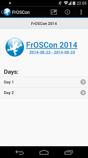 Screenshot of FrOSCon