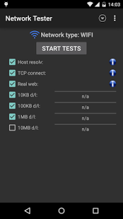 Screenshot of Network Tester