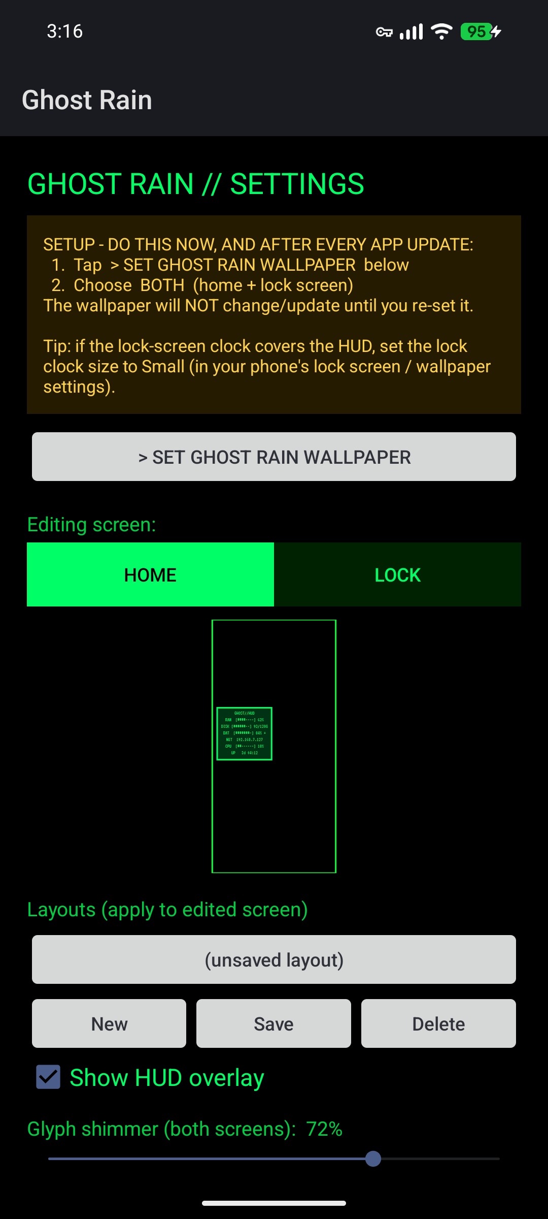 Screenshot of Ghost Rain