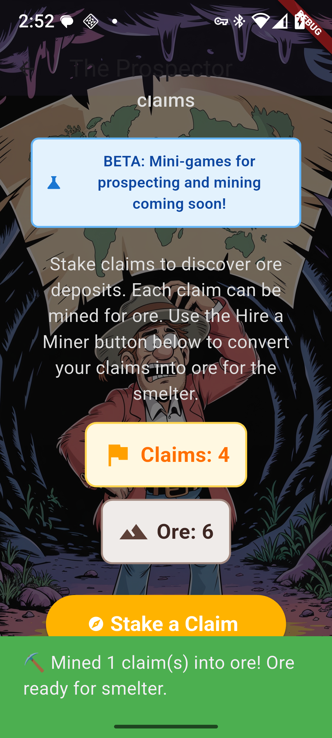 Screenshot of Golden Ticket