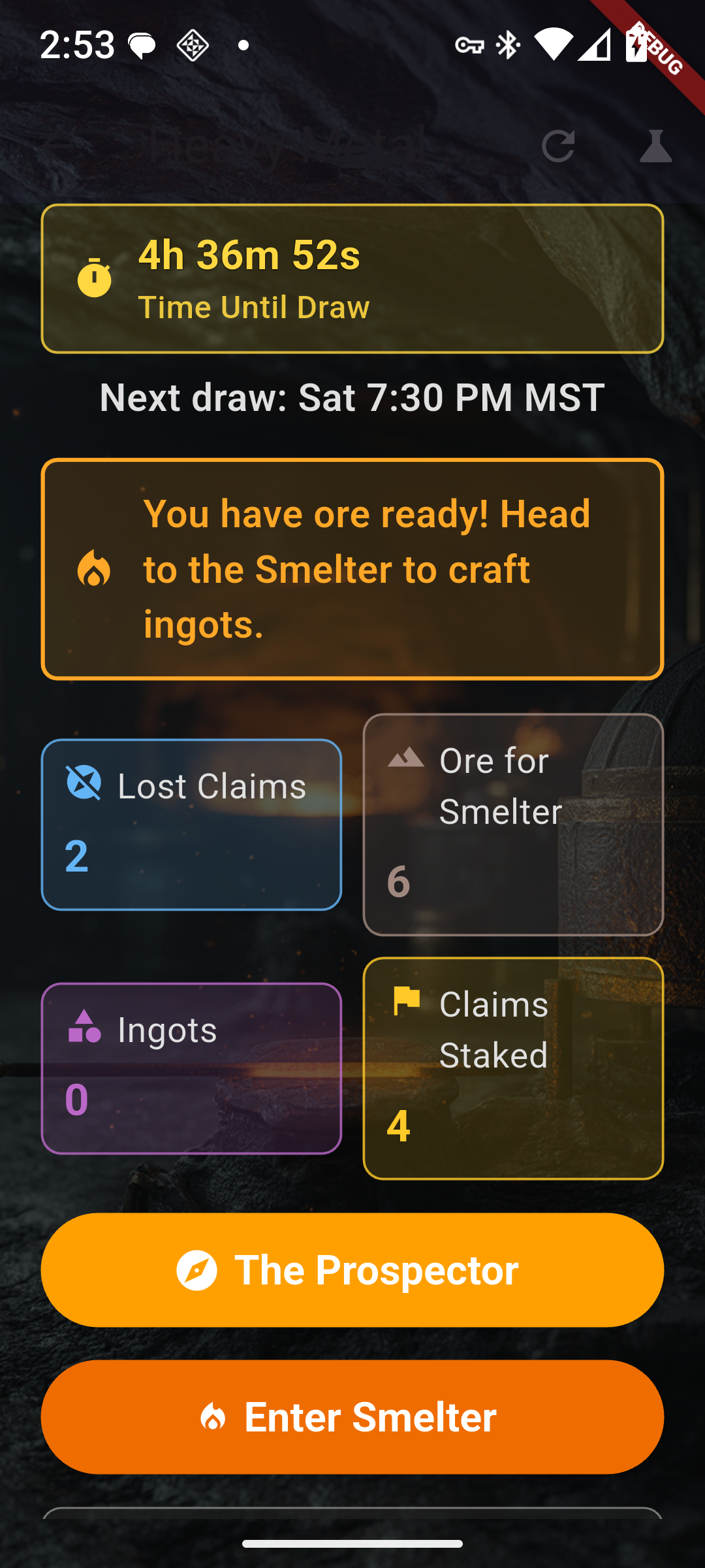 Screenshot of Golden Ticket