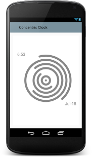 Screenshot of Concentric Clock