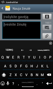 Screenshot of AnySoftKeyboard: Lithuanian