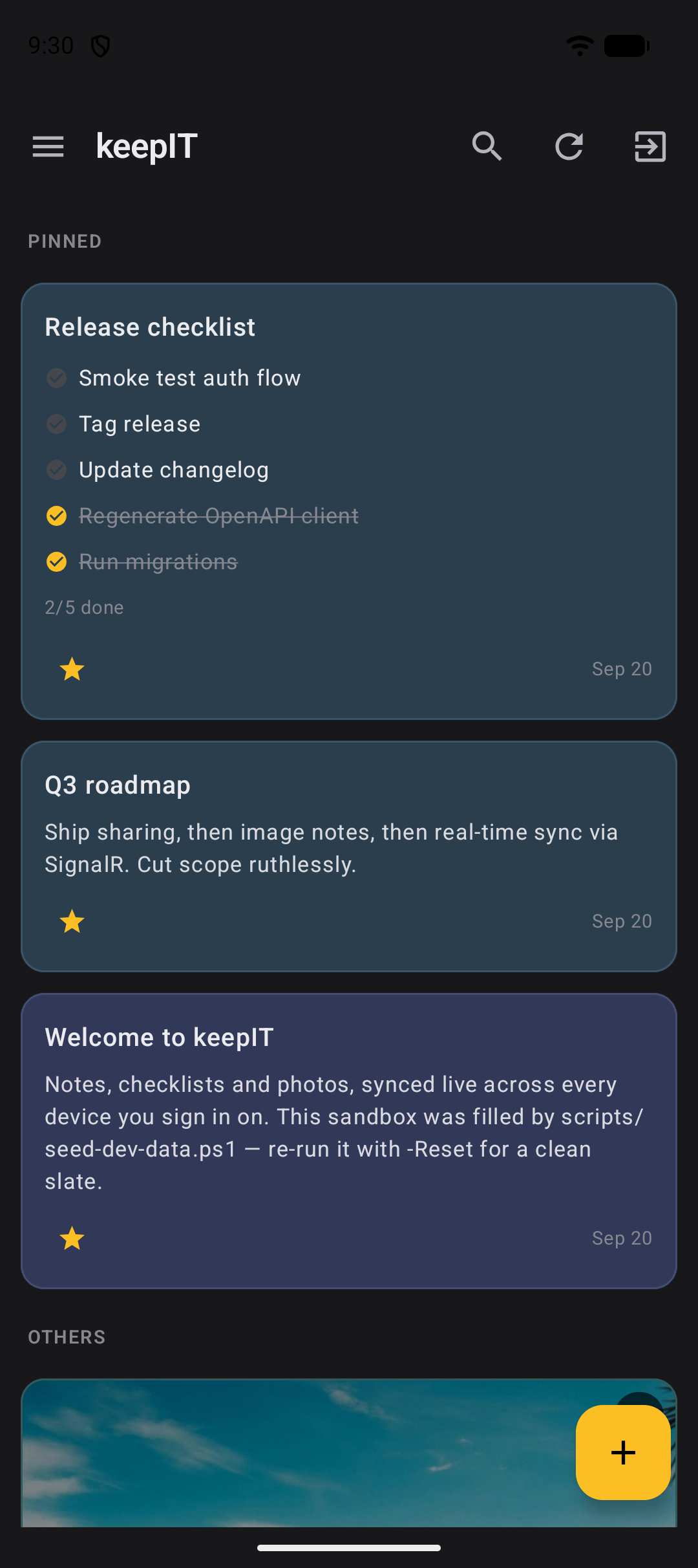 Screenshot of keepIT