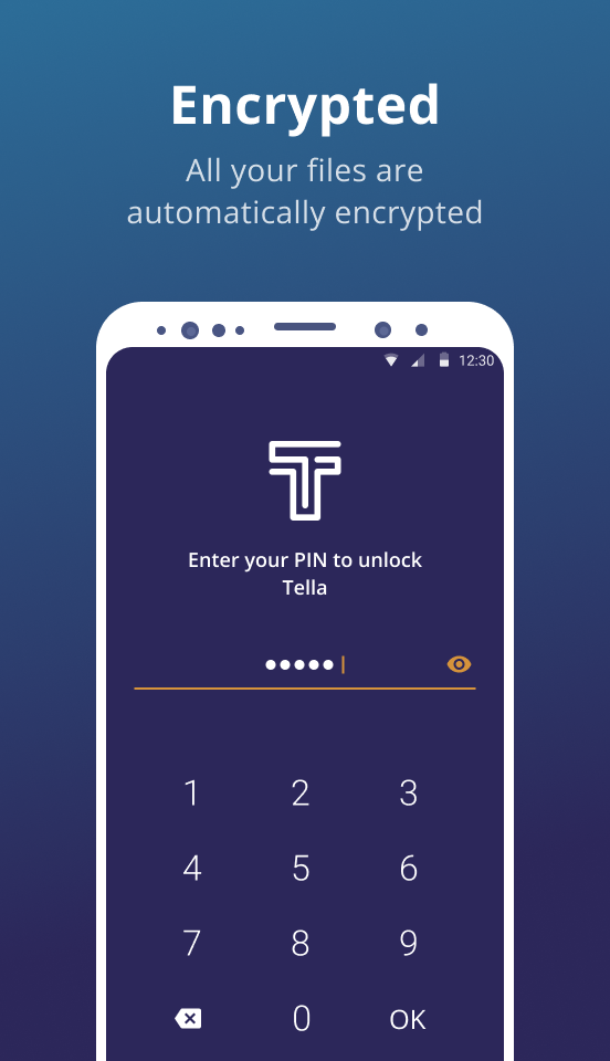 Screenshot of Tella