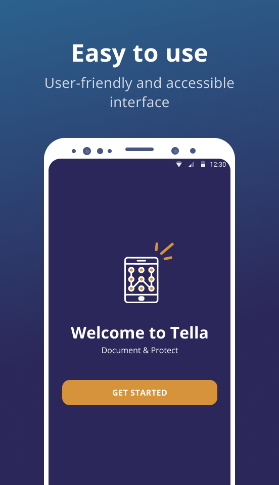 Screenshot of Tella