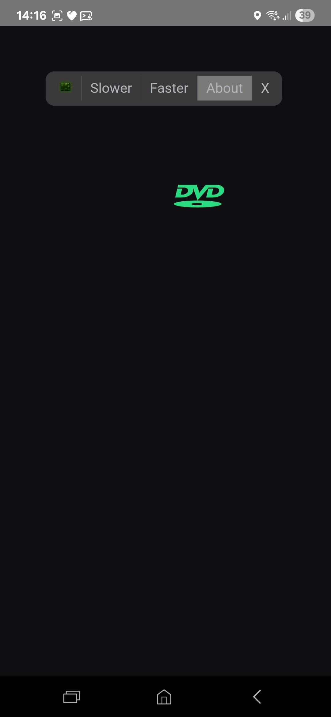 Screenshot of Bouncing Logo