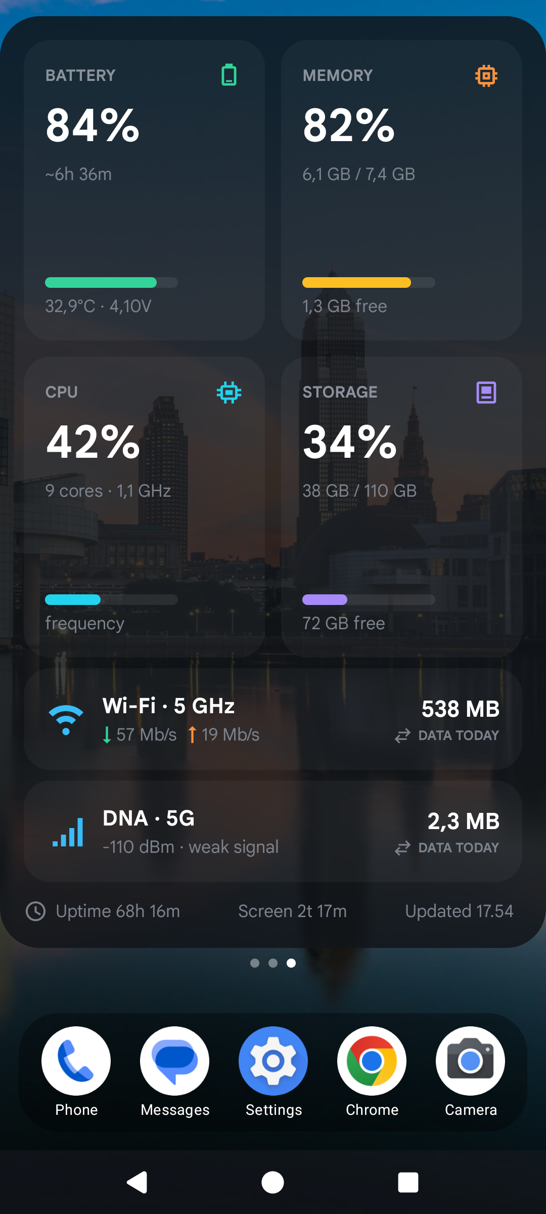 Screenshot of Device Watch