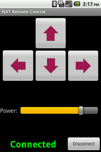 Screenshot of NXT Remote Control