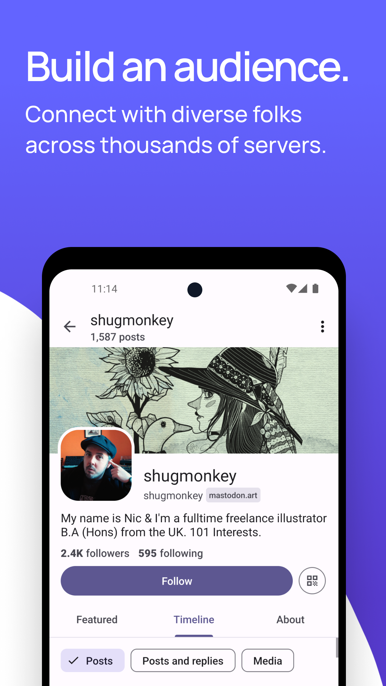 Screenshot of Mastodon