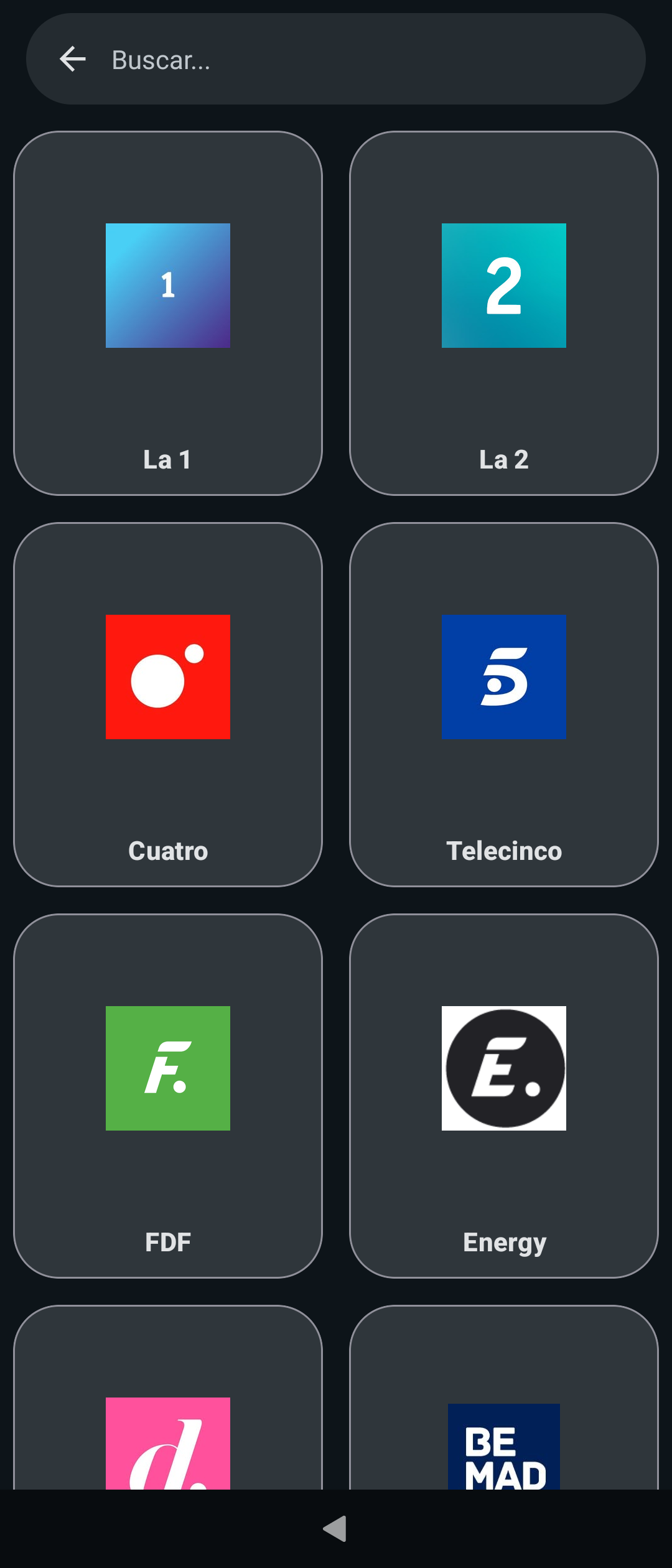 Screenshot of FeedTV