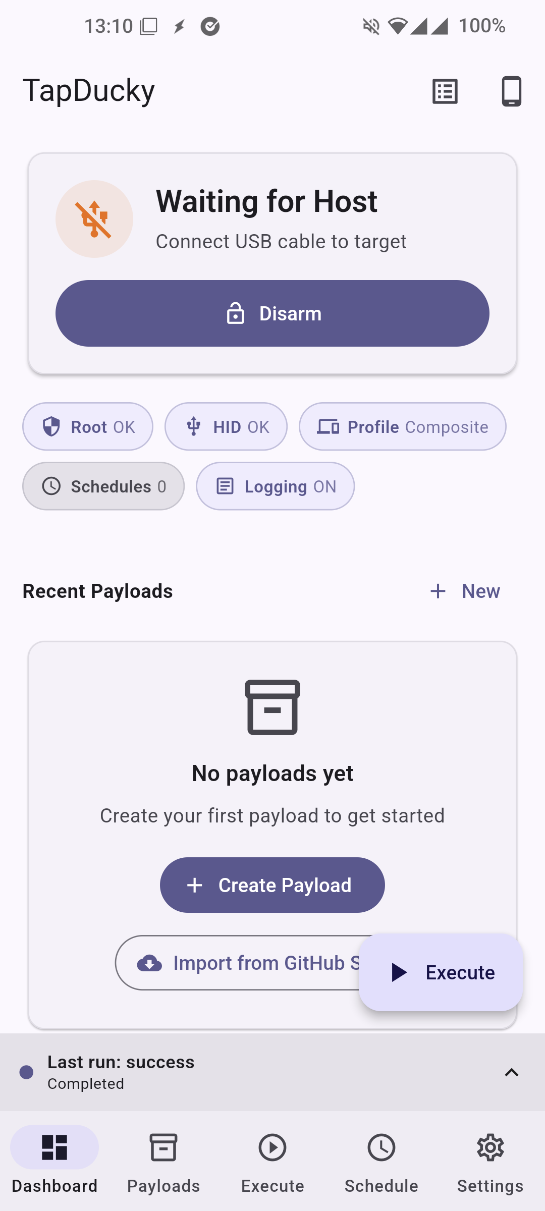 Screenshot of TapDucky