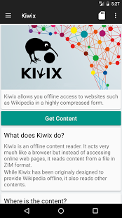 Screenshot of Kiwix