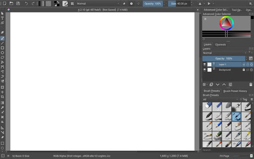 Screenshot of Krita