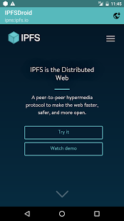 Screenshot of IPFSDroid