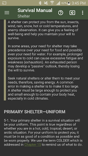Screenshot of Survival Manual