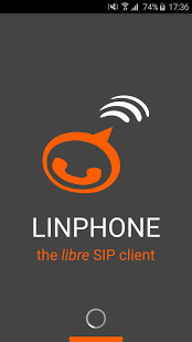 Screenshot of Linphone - open source SIP client