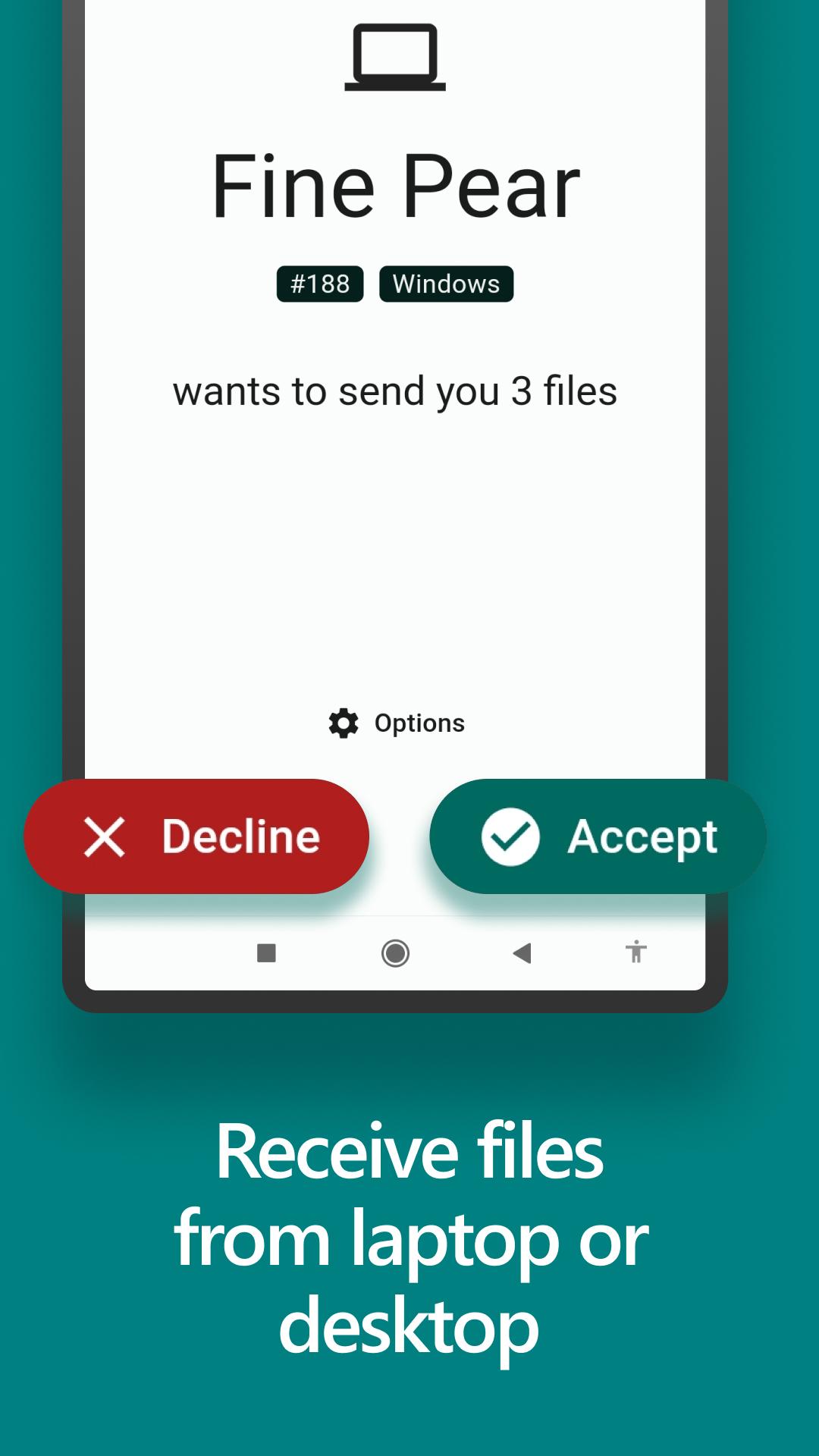 Screenshot of LocalSend