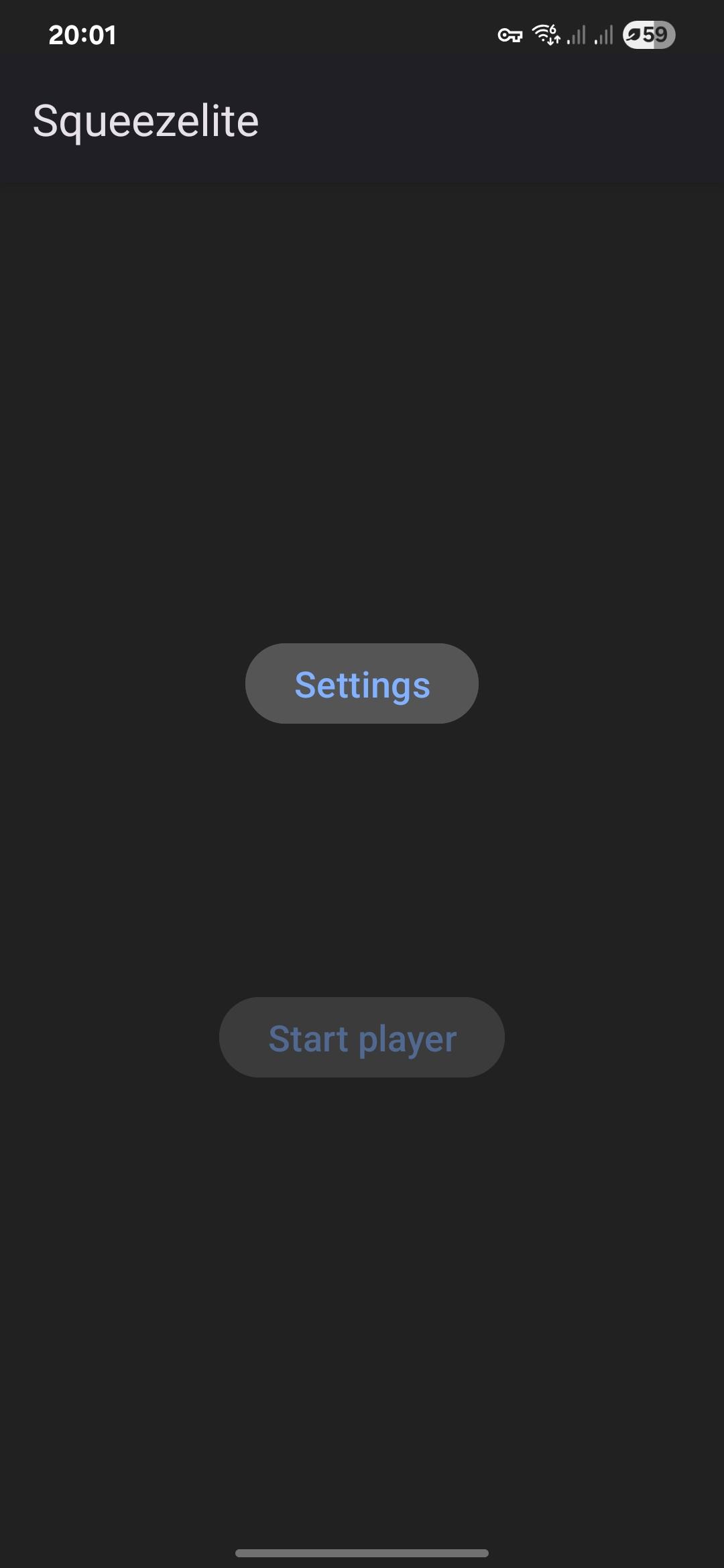 Screenshot of Squeezelite