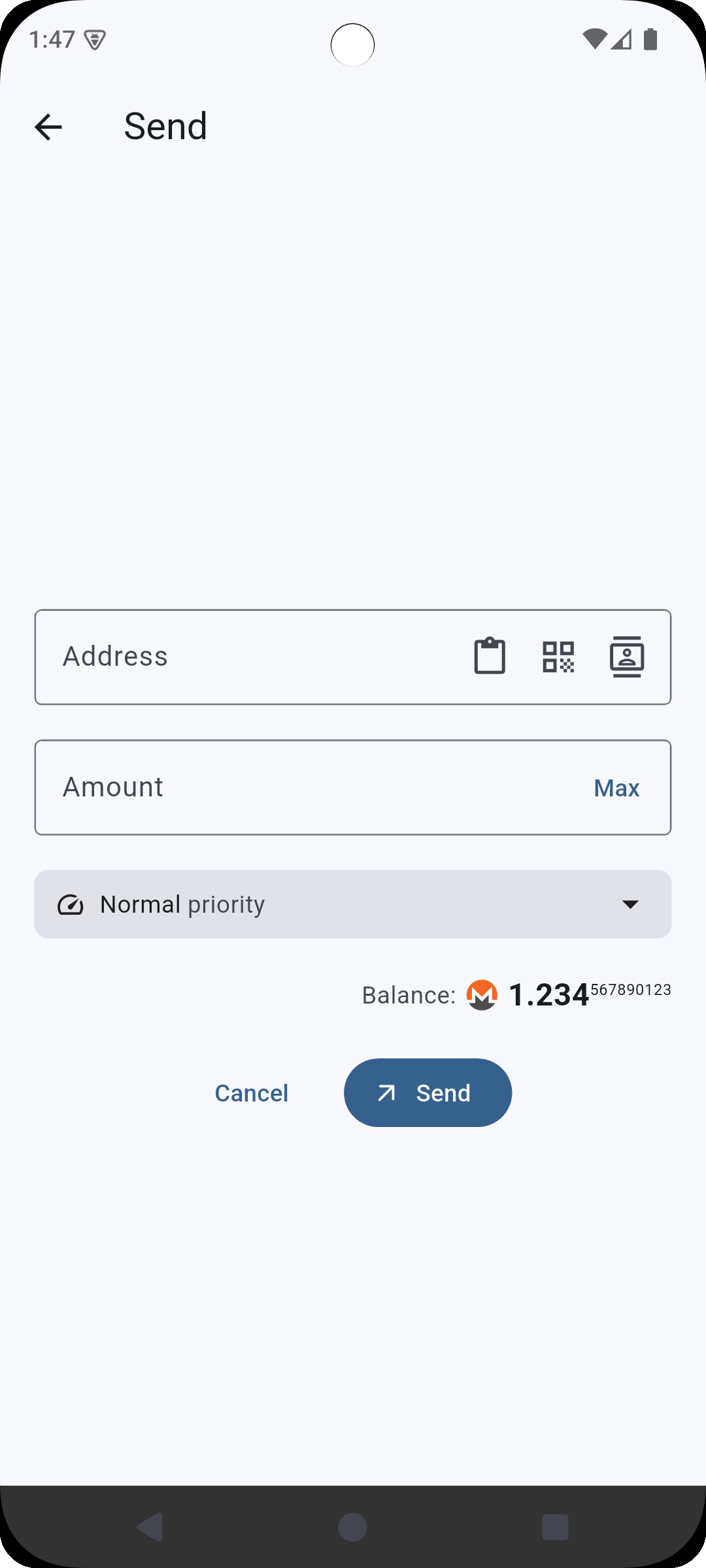 Screenshot of Skylight Wallet