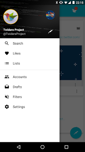 Screenshot of Twidere
