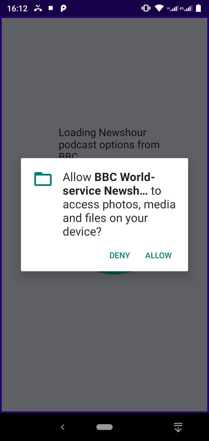 Screenshot of BBC World Service Newshour Downloader