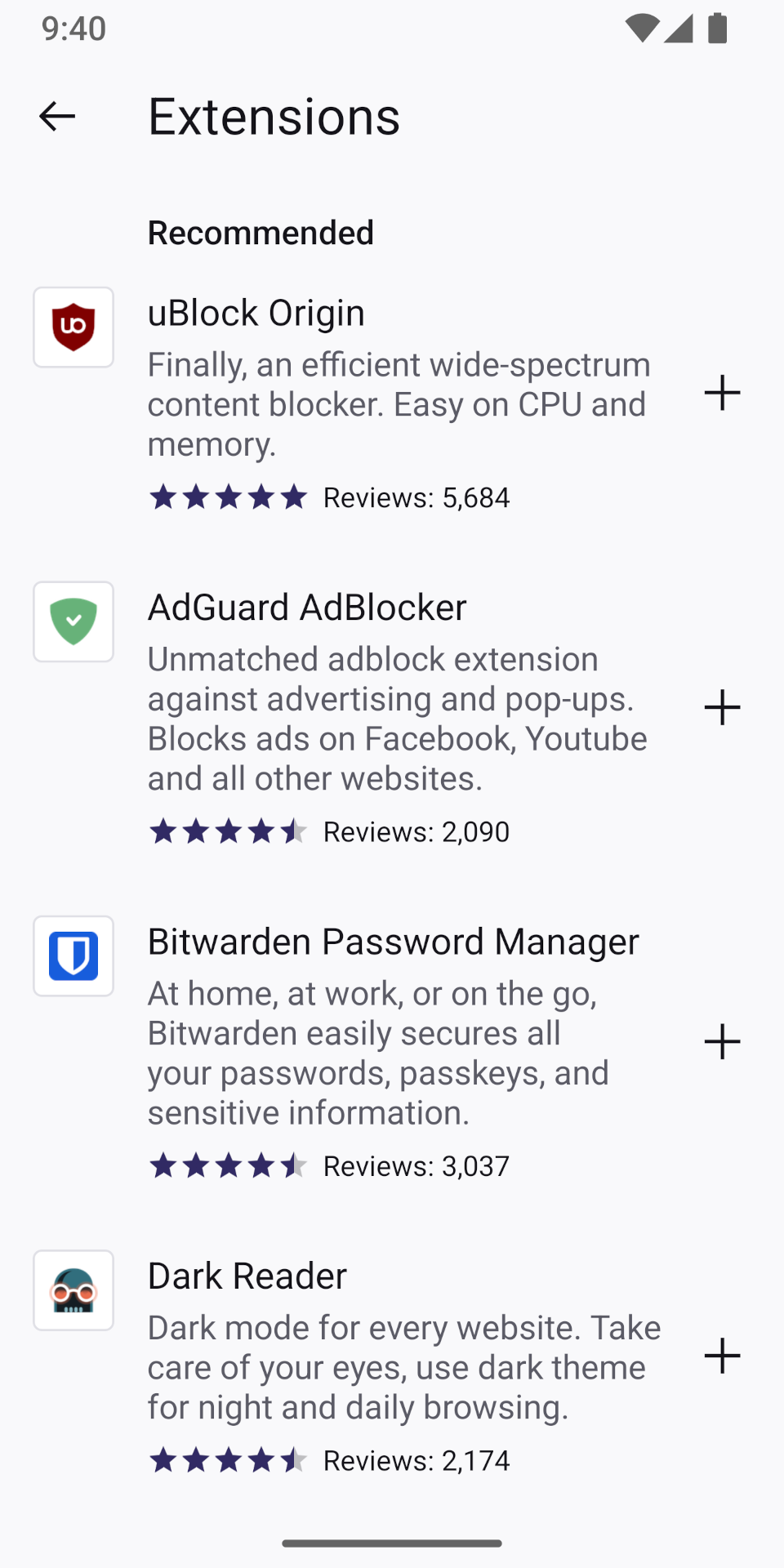 Screenshot of Fennec F-Droid