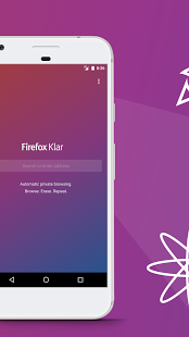 Screenshot of Firefox Klar