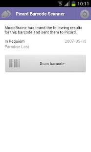 Screenshot of Picard Barcode Scanner