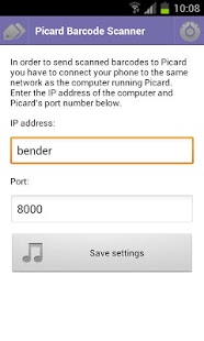 Screenshot of Picard Barcode Scanner