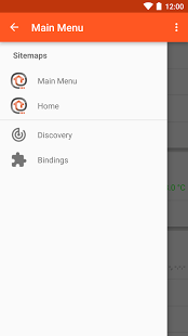 Screenshot of openHAB