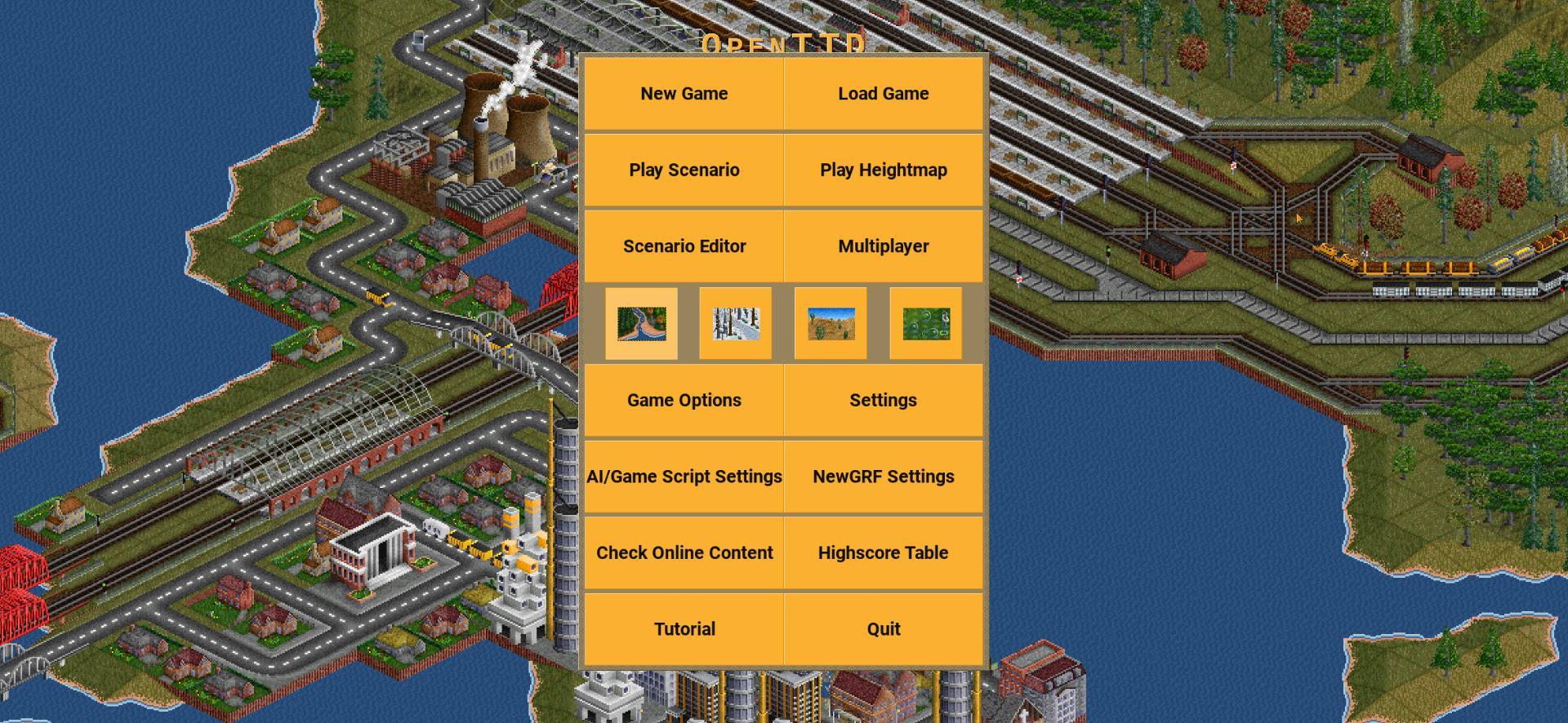 Screenshot of OpenTTD