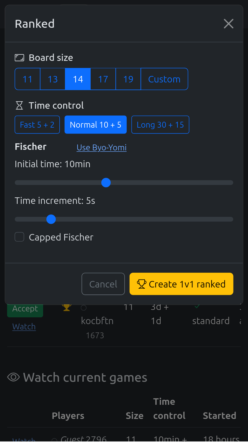 Screenshot of PlayHex