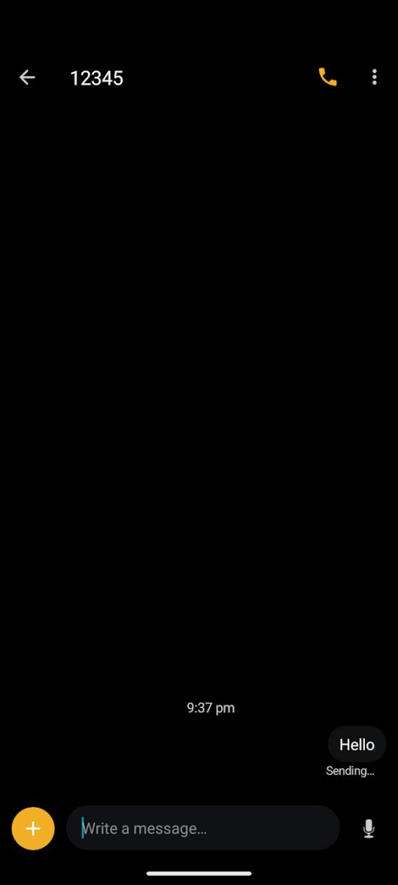 Screenshot of Messages