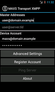 Screenshot of MAXS Module AlarmSet