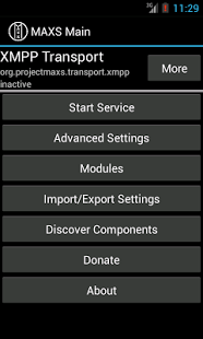 Screenshot of MAXS Module NFC