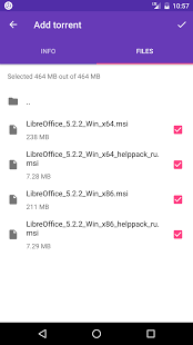 Screenshot of LibreTorrent