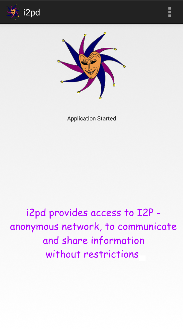 Screenshot of i2pd