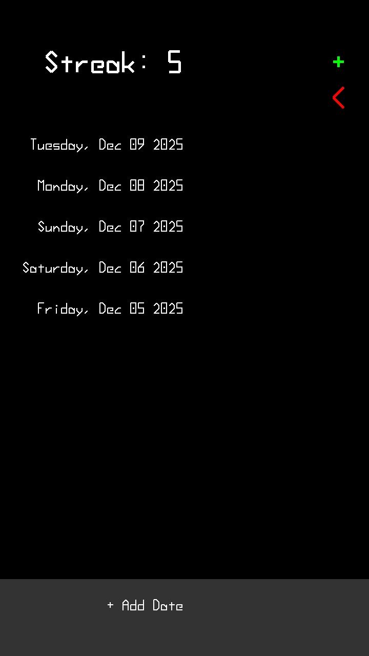 Screenshot of Streak